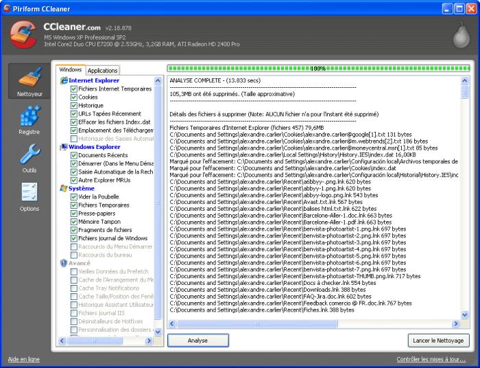 Comment Nettoyer la Base de Registre de Windows et les Vieux Fichiers Inutiles