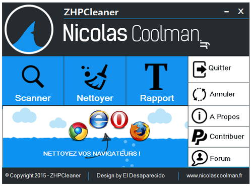 ZHPCleaner Rétabli les Paramètres Proxy et Supprime un ou plusieurs Virus et les Redirections de votre Navigateur